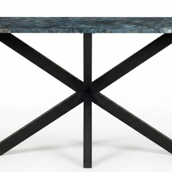Arte Marble Canela Maxton Lemurian Blue Porselen Yemek Masası