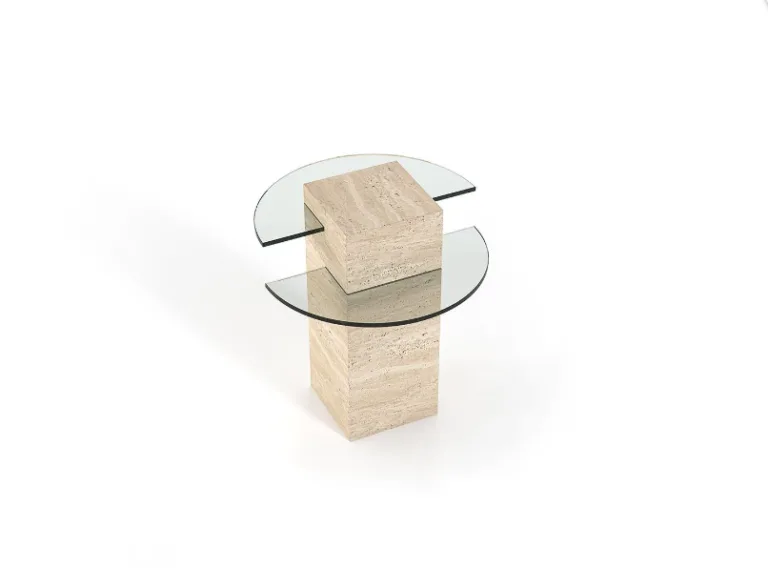 Arte Marble Beberibe Traverten Cam Yan Sehpa
