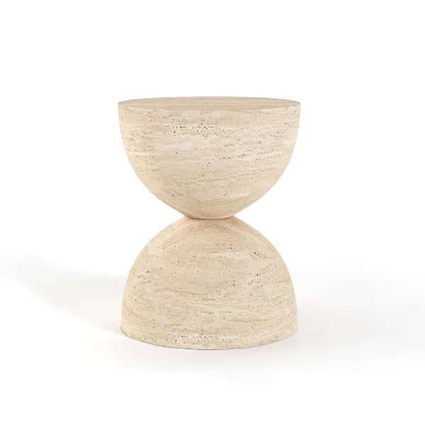 Arte Marble Cascavel Traverten Yan Sehpa