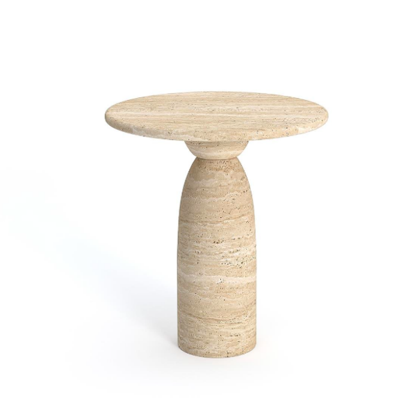 Arte Marble Caucaia Traverten Yan Sehpa