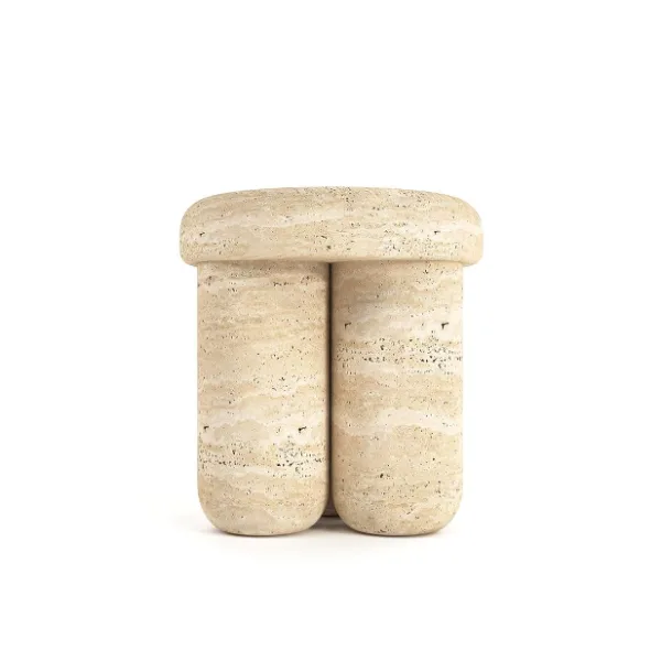 Arte Marble Paracuru Traverten Yan Sehpa