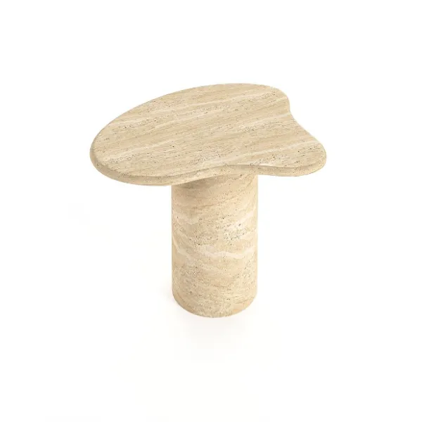 Arte Marble Tiangua Traverten Yan Sehpa