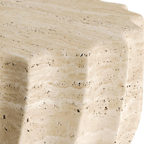 Arte Marble Ubajara Traverten Yan Sehpa