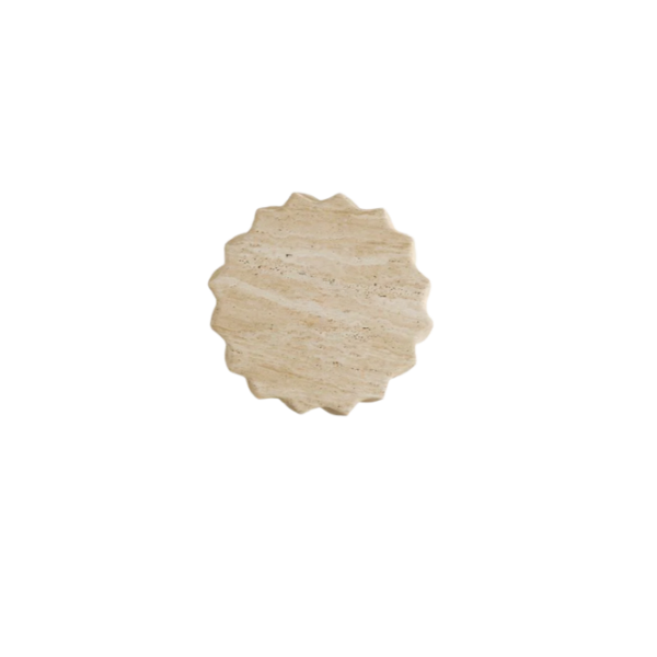 Arte Marble Ubajara Traverten Yan Sehpa