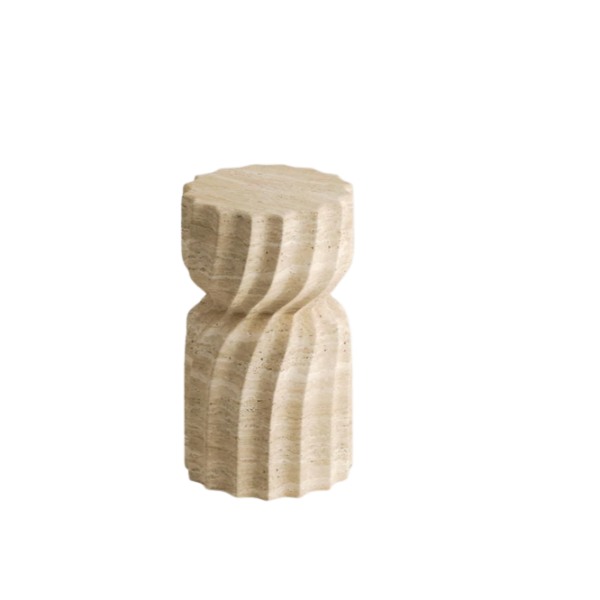 Arte Marble Ubajara Traverten Yan Sehpa