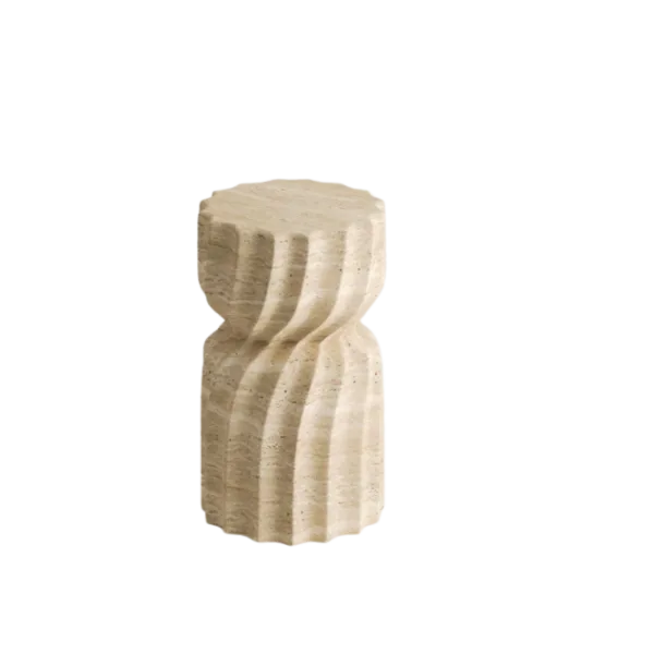 Arte Marble Ubajara Traverten Yan Sehpa