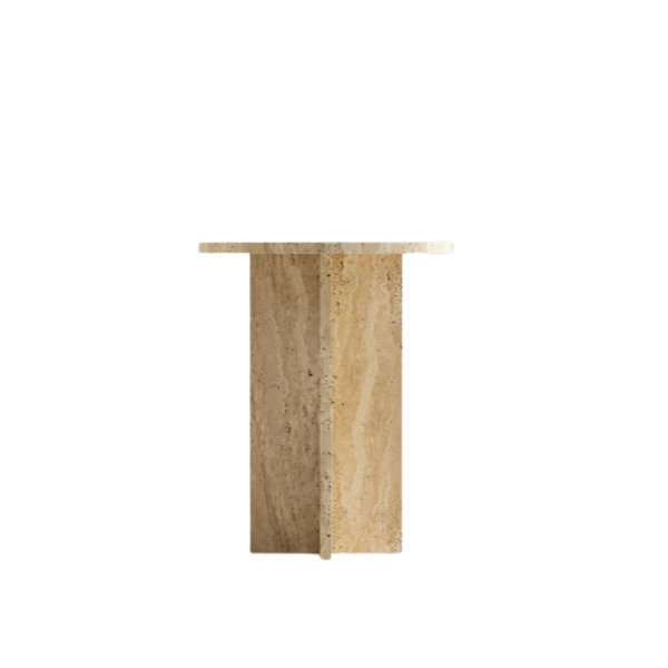 Arte Marble Crateus Traverten Yan Sehpa