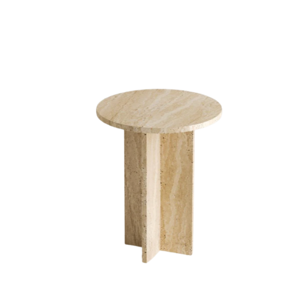 Arte Marble Crateus Traverten Yan Sehpa