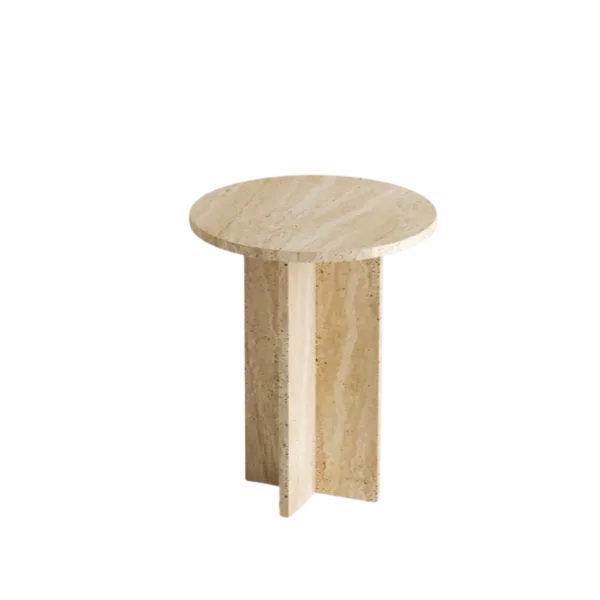Arte Marble Crateus Traverten Yan Sehpa
