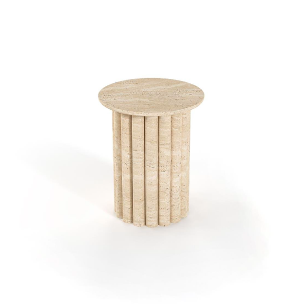 Arte Marble Iguatu Traverten Yan Sehpa