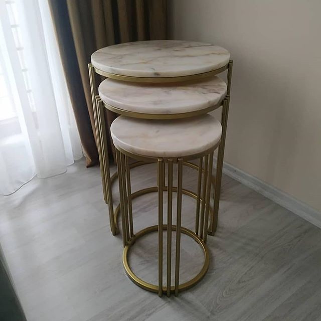 Arte Marble Guaratuba Vizon Marmara 3'lü Zigon