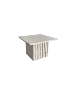 Arte Marble Traverten Lamel Çıtalı Orta Sehpa