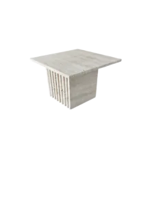 Arte Marble Traverten Lamel Çıtalı Orta Sehpa